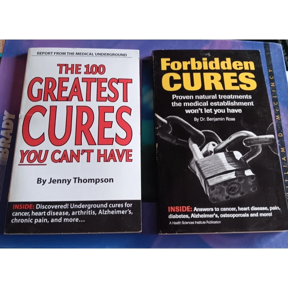 Health Cure Paperback Book Lot Jenny Thompson Benjamin Ross Natural Remedies